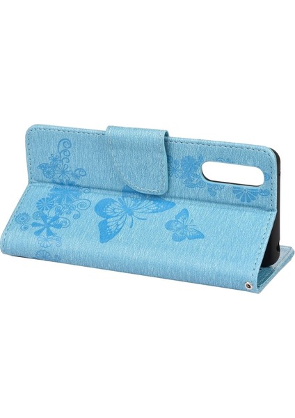 Sony Xperia 10 Iıı Için Kabartmalı Çiçek Kelebek Kılıfı Mavi (Yurt Dışından) indirimleri