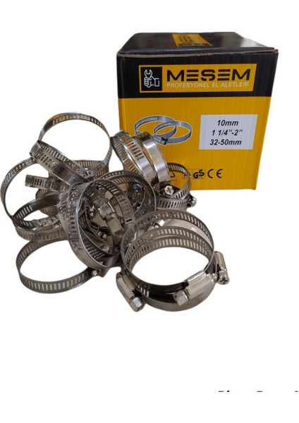 Metal Hortum Kelepçesi 32-50MM 10 Adet