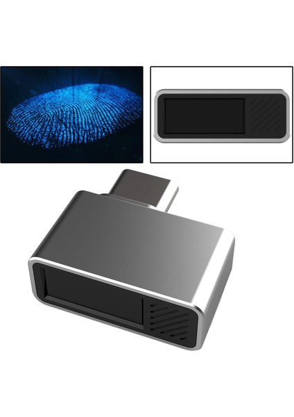 Windows 7/10 / 11HELLO Için Taşınabilir USB Parmak Izi Okuyucu Parmak Izi Tarayıcı (Yurt Dışından)