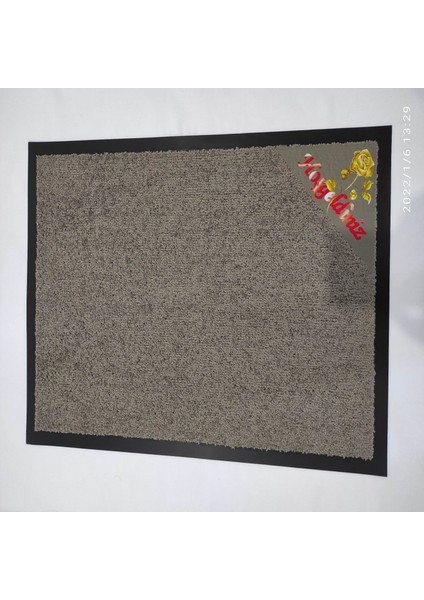 Nem Alıcı Kalın Iç Dış Kapı Önü Paspas Sarı Gül Sticker 50 x 75 cm Kauçuk Kenar