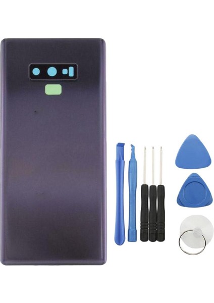 Galaxy Note 9 N960 Mavi Için Arka Kapı Cam Kapak Pil Konutu (Yurt Dışından)
