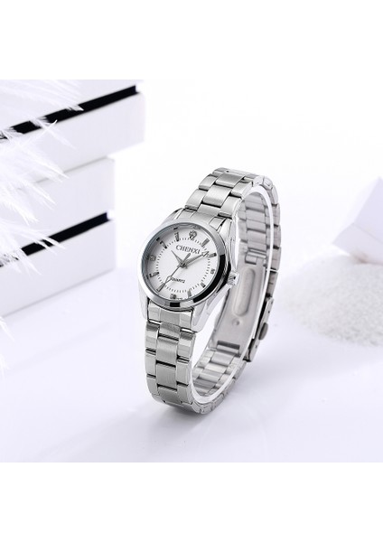 Kadın Klasik Quartz Saat - Beyaz (Yurt Dışından) fırsatları