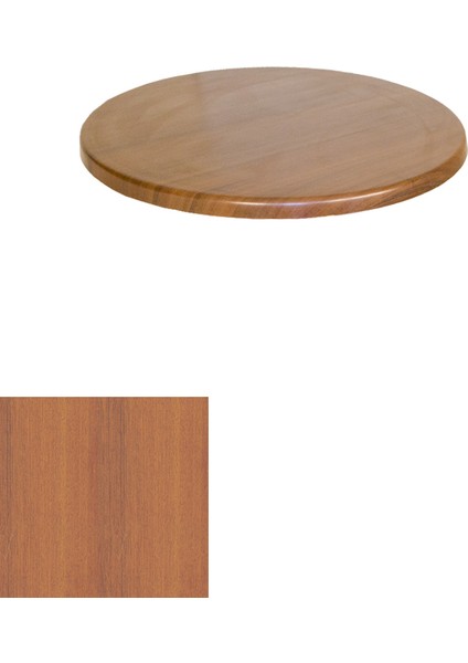 Werzalit Masa Tablası Yuvarlak 90CM - Koyu Ahşap