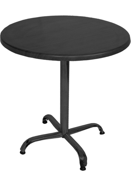 Indigo Werzalit Yuvarlak Mutfak Masası 60CM Çap (Esb Siyah) - Siyah