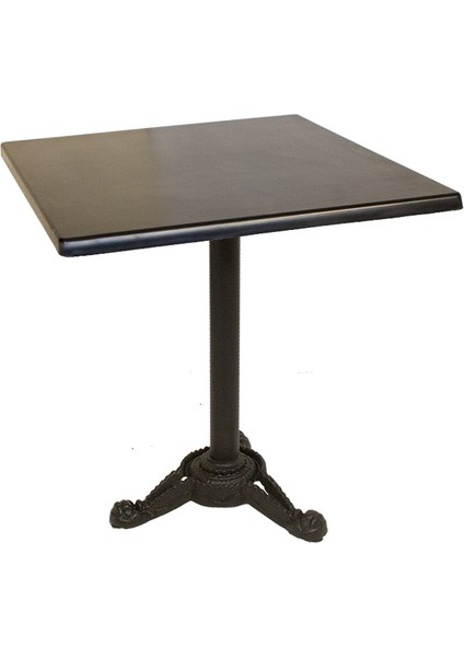 Çipa Werzalit Kare Masa 80X80 - Siyah
