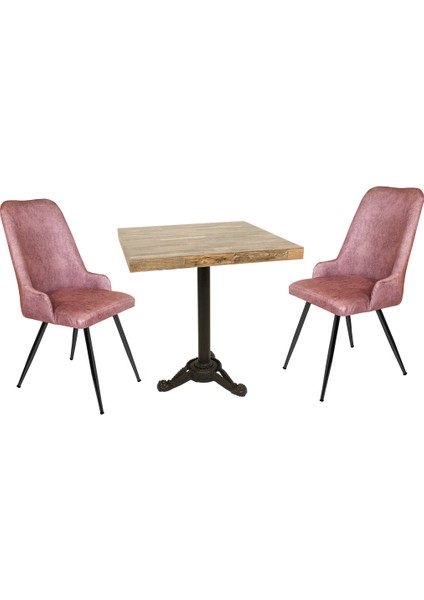 Çipa Laminat Kare - Çırağan Fiskos Seti - Pembe