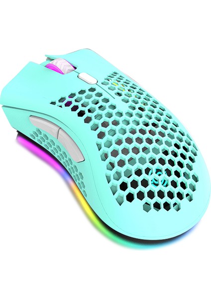 2.4g Işıklı Kablosuz Oyun Mouse - Yeşil (Yurt Dışından)