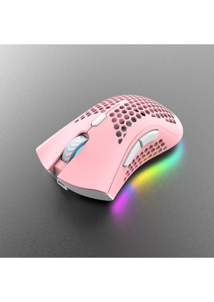 2.4g Işıklı Kablosuz Oyun Mouse - Pembe (Yurt Dışından)