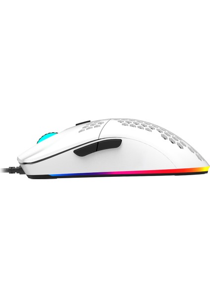 AJ390 USB Kablolu Oyun Mouse - Siyah (Yurt Dışından)