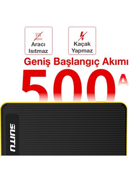 Ally Suitu 14000MAH Jump Starter Akü Takviye Seti ( Powerbank + LED Lamba)