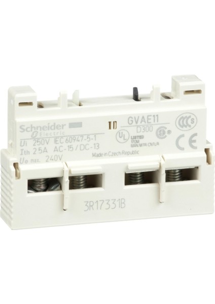 Schneider GV2,GV3P İÇİN ÖN MONTAJ KONTAK 1NA+1