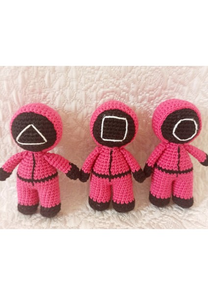 Squid Game Soldiers 3lü Organik Örgü Oyuncak indirimleri