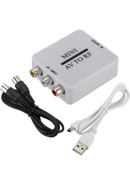 Mini Rca Cvsb Av, Rf Adaptörü 67.25MHZ 61.25MHZ Video Ses Tv Sinyali Swıtc (Yurt Dışından)