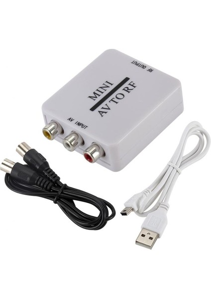 Mini Rca Cvsb Av, Rf Adaptörü 67.25MHZ 61.25MHZ Video Ses Tv Sinyali Swıtc (Yurt Dışından)
