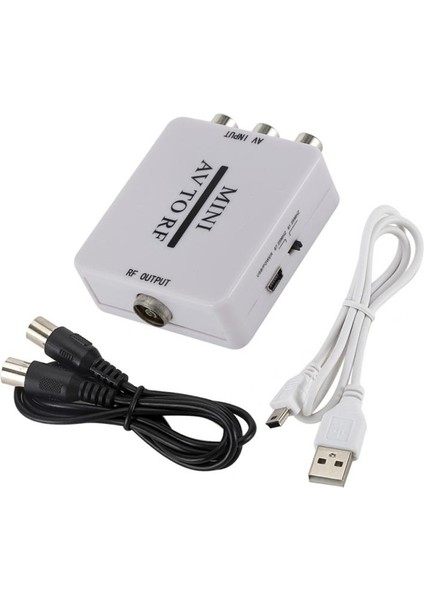 Mini Rca Cvsb Av, Rf Adaptörü 67.25MHZ 61.25MHZ Video Ses Tv Sinyali Swıtc (Yurt Dışından)