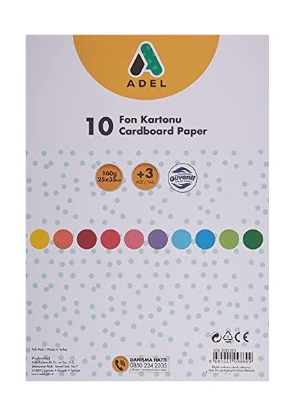 Fon K , 25X35, Karışık, 10'lu