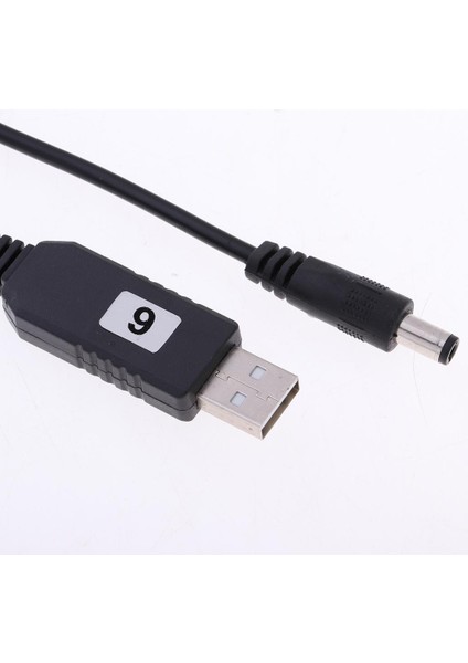 3ft USB 5 V Dc 9 V Adım Yukarı Dönüştürücü Gerilim Regülatörü Kablo 5.5 x 2.1mm (Yurt Dışından)