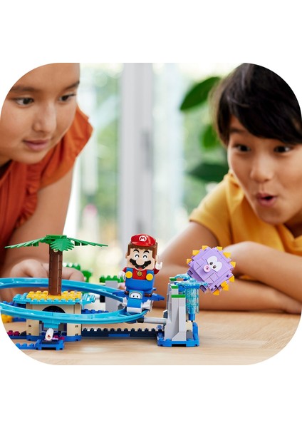 Super Mario# Big Urchin Plaj Arabası Macera Seti 71400 - 7 Yaş ve Üzeri Çocuklar için Koleksiyonluk Oyuncak Yapım Seti (536 Parça)