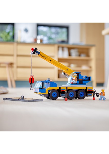 City Mobil Vinç 60324 - 7 Yaş ve Üzeri Çocuklar İçin Gerçekçi Fonksiyonlu Bir Vinç İçeren Yaratıcı Oyuncak Yapım Seti (340 Parça)