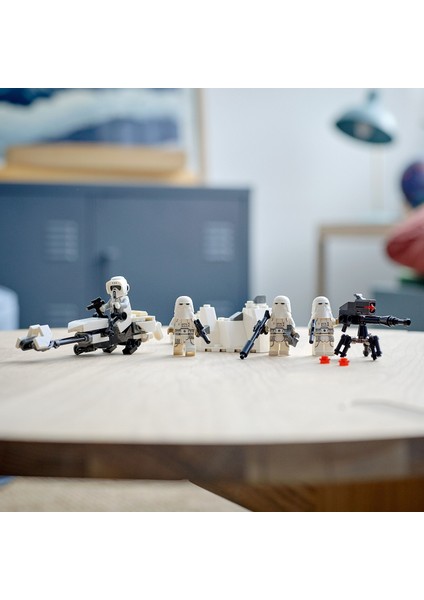 Star Wars# Snowtrooper# Savaş Paketi 75320 - 6 Yaş ve Üzeri Çocuklar İçin Oyuncak Yapım Seti (105 Parça)