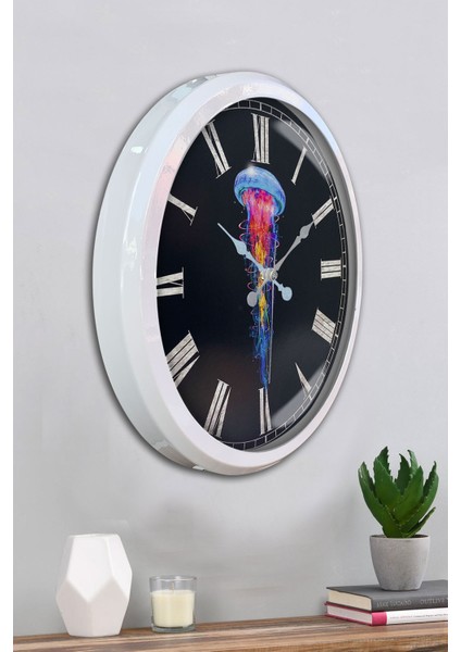 52 cm Beyaz Metal Deniz Anası Duvar Saati fırsatları
