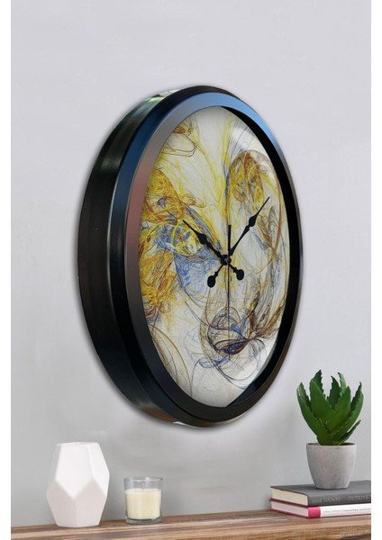 52 cm Siyah Metal Galaksi Duvar Saati fırsatları