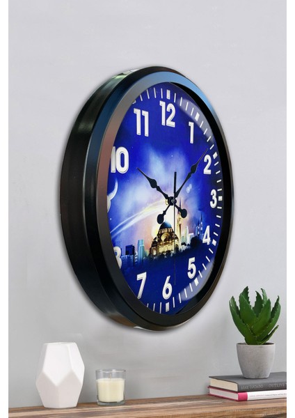 52 cm Siyah Metal Islam Duvar Saati fırsatları