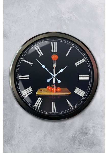 52 cm Siyah Metal Kitchen Duvar Saati