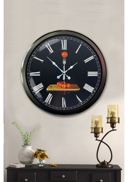 52 cm Siyah Metal Kitchen Duvar Saati fiyatları