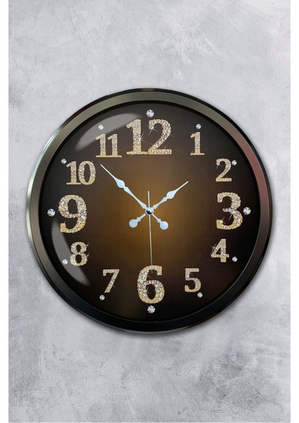 52 cm Siyah Metal Klasik Duvar Saati