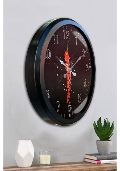 52 cm Siyah Metal Mutfak Duvar Saati fırsatları