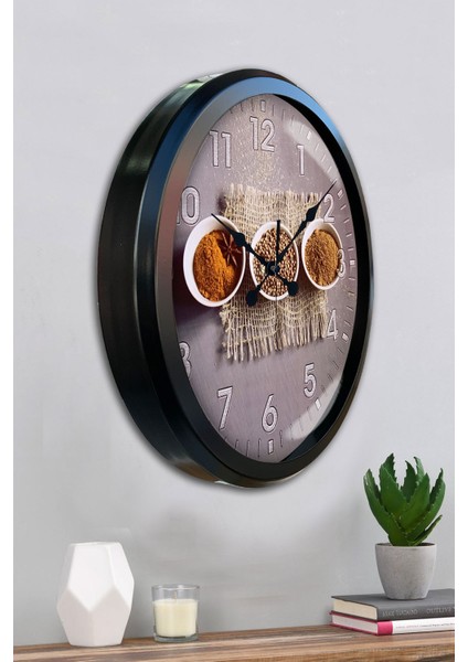 52 cm Siyah Metal Mutfak Duvar Saati fırsatları