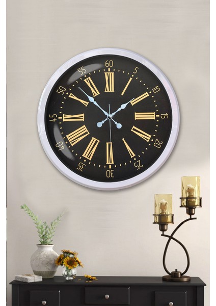 52 cm Beyaz Metal Roma Rakamlı Duvar Saati fiyatları