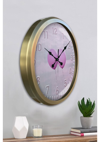 52 cm Eskitme Metal Balon Duvar Saati fırsatları