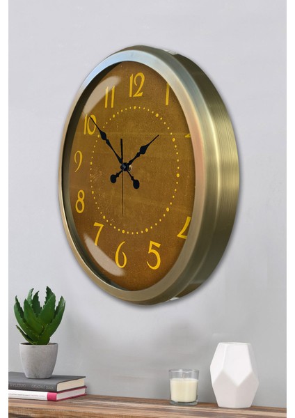 52 cm Eskitme Metal Dekoratif Duvar Saati modelleri