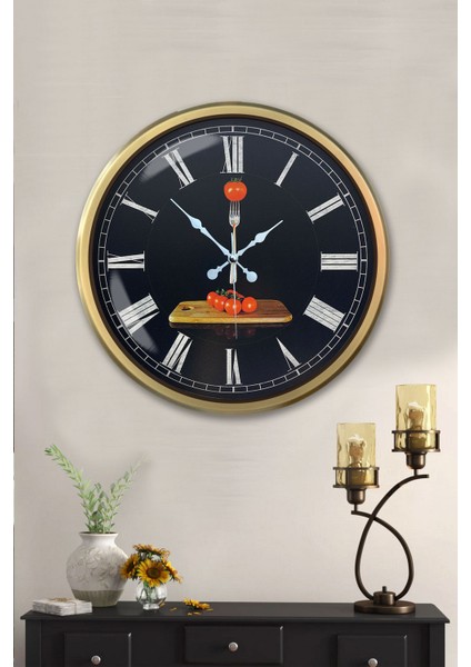 52 cm Eskitme Metal Kitchen Duvar Saati fiyatları