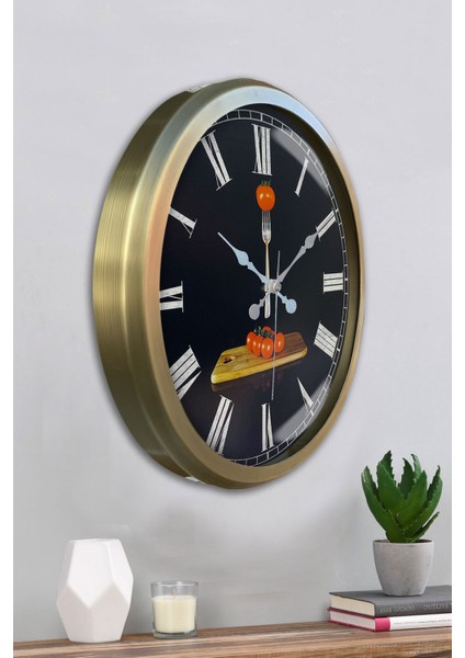 52 cm Eskitme Metal Kitchen Duvar Saati fırsatları