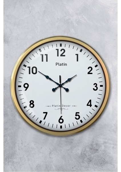 52 cm Eskitme Metal Klasik Duvar Saati