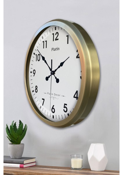 52 cm Eskitme Metal Klasik Duvar Saati modelleri