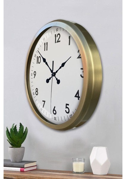 52 cm Eskitme Metal Klasik Duvar Saati modelleri