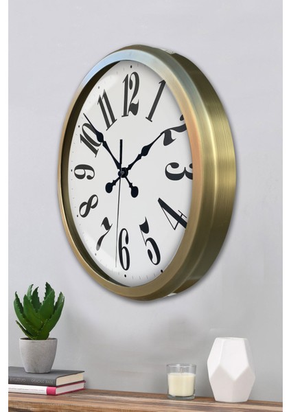 52 cm Eskitme Metal Klasik Duvar Saati modelleri