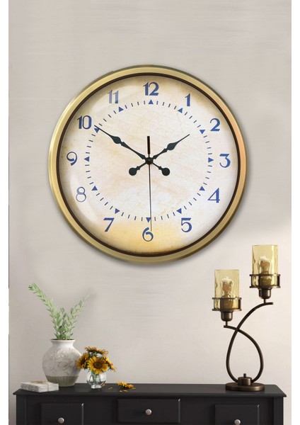 52 cm Eskitme Metal Klasik Rakam Duvar Saati fiyatları