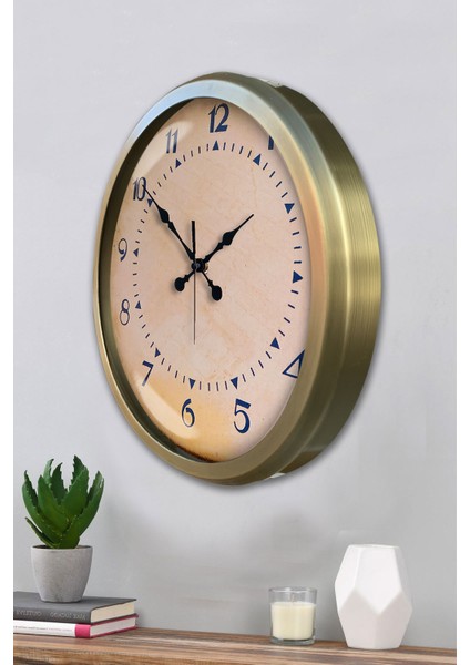 52 cm Eskitme Metal Klasik Rakam Duvar Saati modelleri