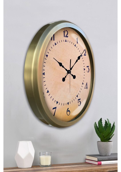 52 cm Eskitme Metal Klasik Rakam Duvar Saati fırsatları