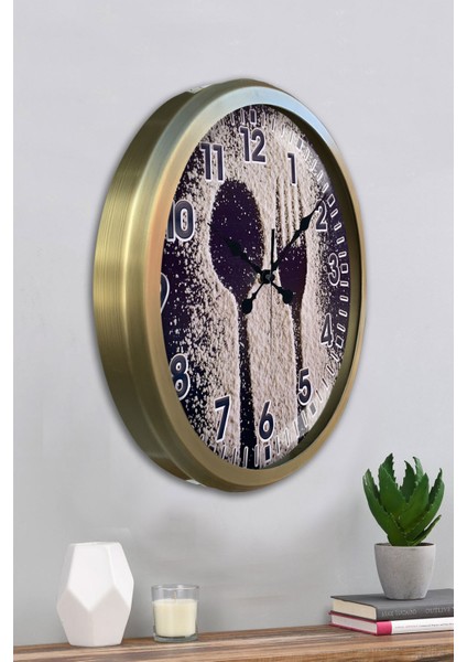 52 cm Eskitme Metal Mutfak Duvar Saati fırsatları