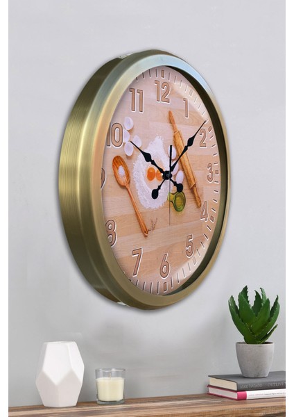 52 cm Eskitme Metal Mutfak Duvar Saati fırsatları