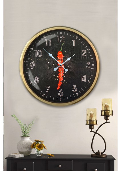 52 cm Eskitme Metal Mutfak Duvar Saati fiyatları