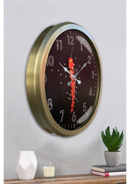 52 cm Eskitme Metal Mutfak Duvar Saati fırsatları