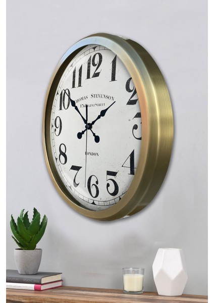 52 cm Eskitme Metal Regent Street Duvar Saati modelleri