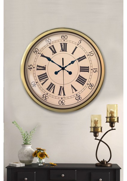 52 cm Eskitme Metal Roma Rakamlı Duvar Saati fiyatları